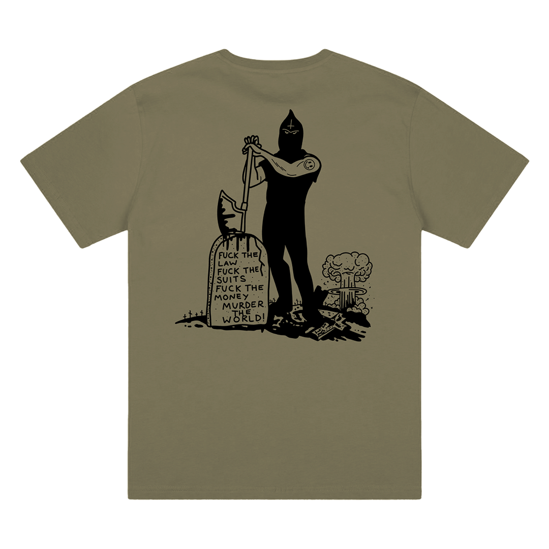 Murder the World Tee - Military Green