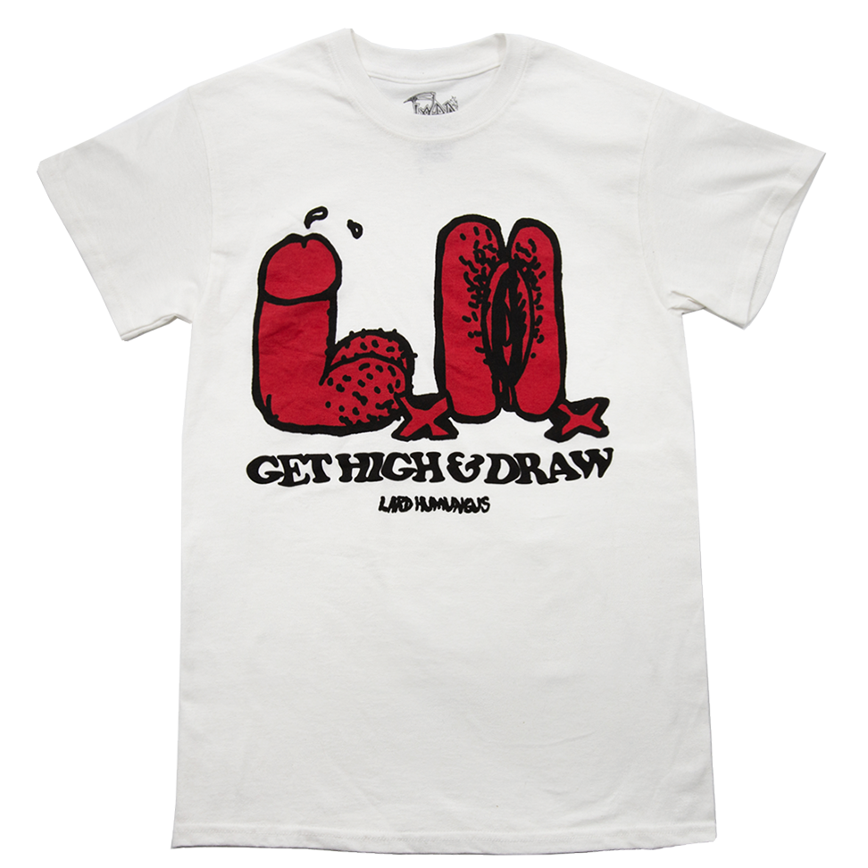 Get High and Draw - T-Shirt - White